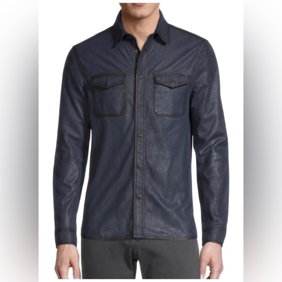 John Varvatos Izzy goat suede Jacket. Size EU 44 USA 34 Small BNWT $698 - Picture 1 of 16